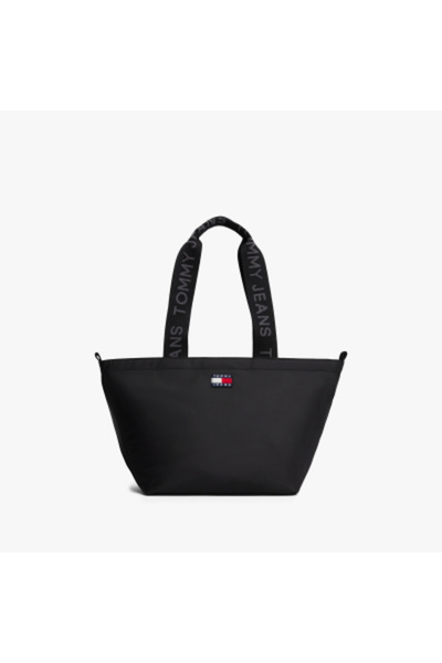 Tommy Hilfiger حقيبة توت صغيرة يومية صغيرة للنساء من تومي هيلفيغر باللون الأسود