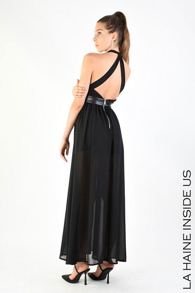 La Haine Inside Us Long Georgette Dress - - White, Xs