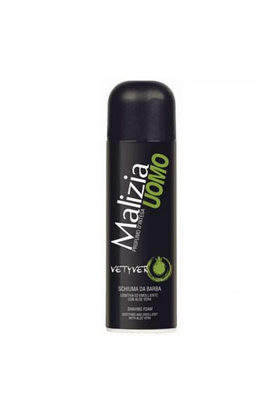 Malizia Spuma de ras cu Aloe Vera Malizia Uomo Vetyver Shaving Foam 300ml