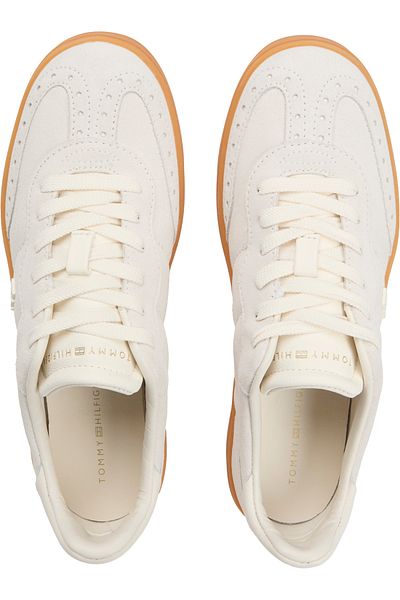 Tommy Hilfiger Women Ancient White Heritage Low Top Sneakers