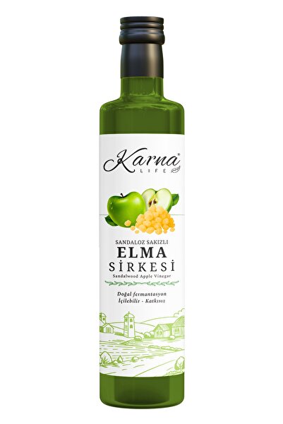 KARNA LİFE Sandaloz Sakızlı Elma Sirkesi - Doğal Fermantasyon 500 ml