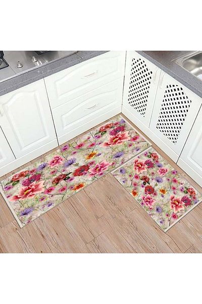 OEM Set 2 Covoare bucătărie antiderapante 60x80 cm + 60x120 cm, CBU303