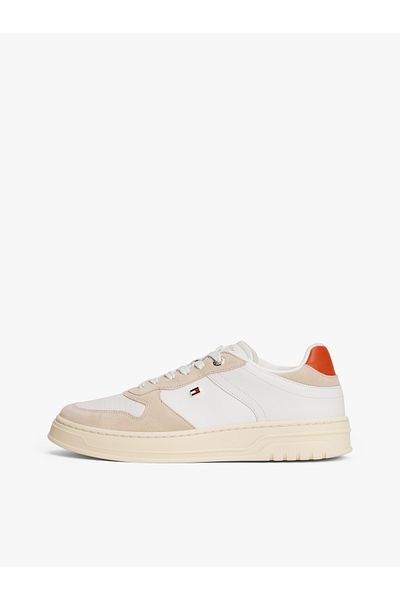 Tommy Hilfiger Women Classic Beige Sporty Cupsole Low Top Sneakers