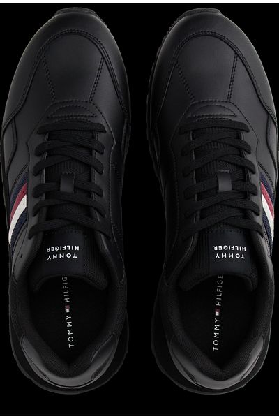 Tommy Hilfiger Men Black New Runner Eva Lth Low Top Sneakers