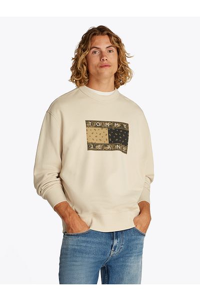 Tommy Hilfiger Male Newsprint Relaxed Paisley Flag Sweatshirt