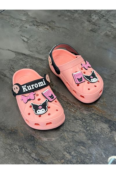 ÇOCUKÇA MODA Kuromi My Melody Girls Non-Slip Sole Slippers Daily Pool Beach Sandals