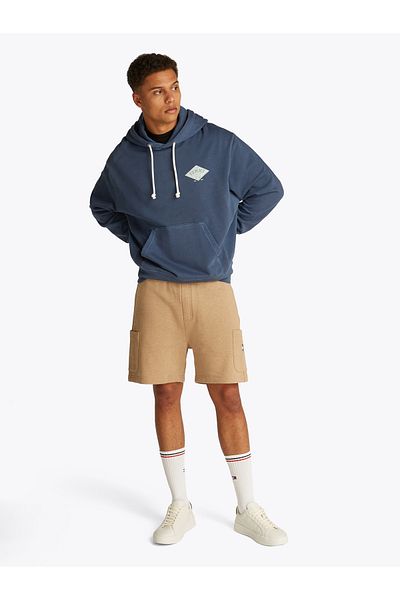 Tommy Hilfiger Tommy Hilfiger Men Dark Night Navy Relaxed Varsity Grap Hoodie