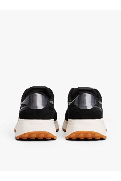 Tommy Hilfiger حذاء رياضي تومي هيلفيغر نسائي أسود اللون برقبة منخفضة