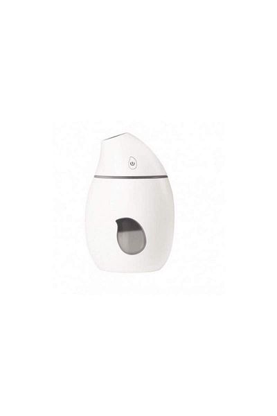 SIKS Umidificator cu ultrasunete, difuzor de aromaterapie în formă de mango, 160 ml, alb