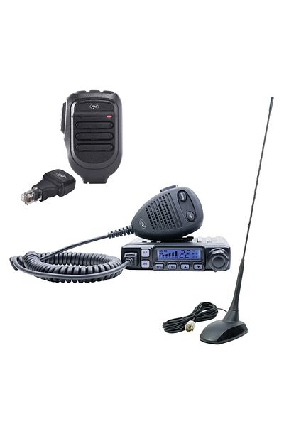 PNI CB radio station kit PNI HP 7120 ASQ with CB antenna PNI Extra 48 and microphone