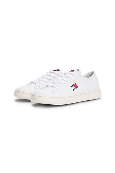 Tommy Hilfiger Women White Lightweight Court Low Top Sneakers