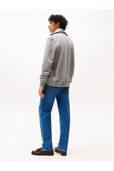 Tommy Hilfiger Tommy Hilfiger Men Medium Grey Heather Stand-Up Collar Zip-Thru Sweatshirt