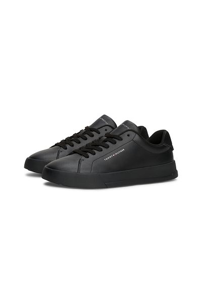 Tommy Hilfiger Tommy Hilfiger Men Black Court Lth Detail Low Top Sneakers