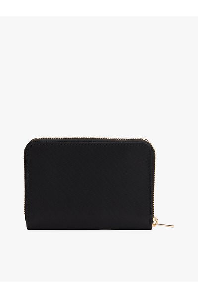 Tommy Hilfiger Women Black Icon Med Nylon Zip Around Wallet