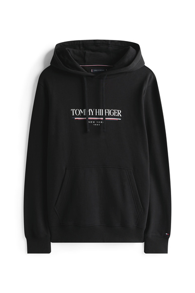 Tommy Hilfiger Tommy Hilfiger Men Black Brand Love Hilfiger Hoodie