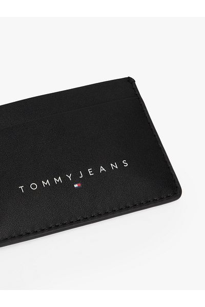 Tommy Hilfiger Men Black Linear CC Holder Wallet