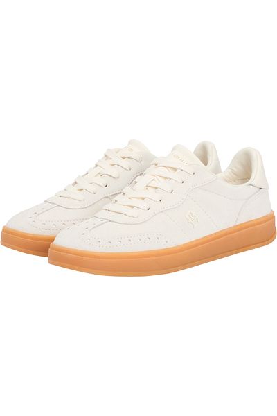 Tommy Hilfiger Women Ancient White Heritage Low Top Sneakers