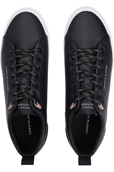 Tommy Hilfiger Men Black Hi Vulc Core Low Top Sneakers