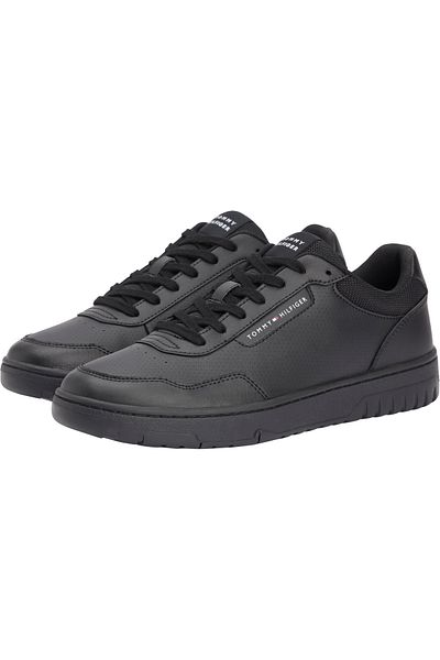Tommy Hilfiger Men Black Basket Core Lth Low Top Sneakers