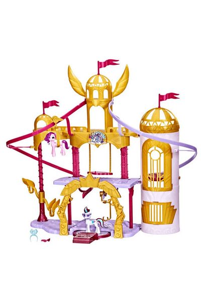 Hasbro Playset My Little Pony, Castle Lights Shimmer Action with 2 figurines