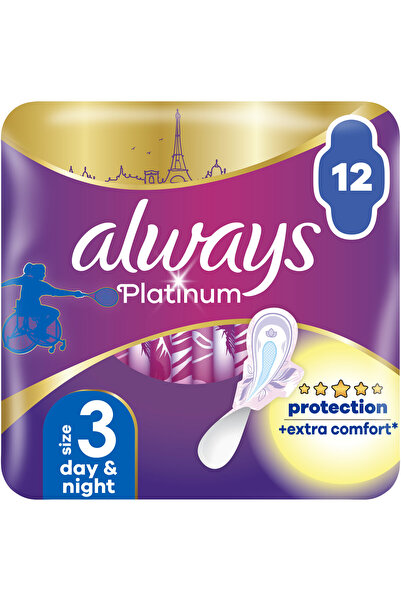 Always Absorbante Always Platinum Night, 12 buc