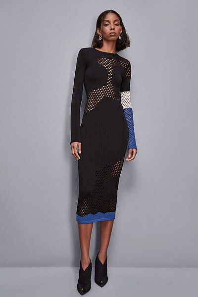 Patrizia Pepe ROCHIE TRICOTATĂ - PATRIZIA PEPE - M, NEGRU