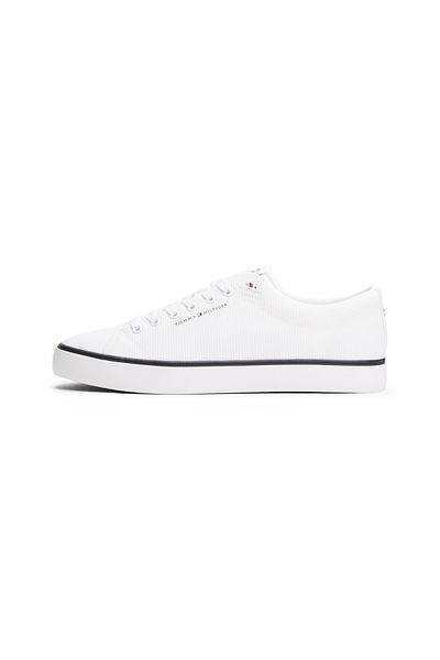 Tommy Hilfiger Men White Hi Vulc Core Low Top Sneakers