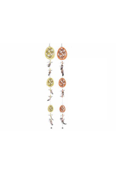 Decorer Set of 2 wooden Easter hanging decorations 79 cm