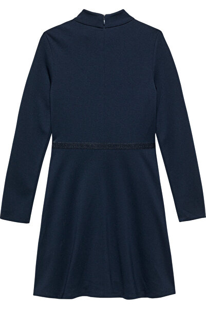 Tommy Hilfiger Tommy Hilfiger Girls Dark Night Navy Essential Midi Skater Dress
