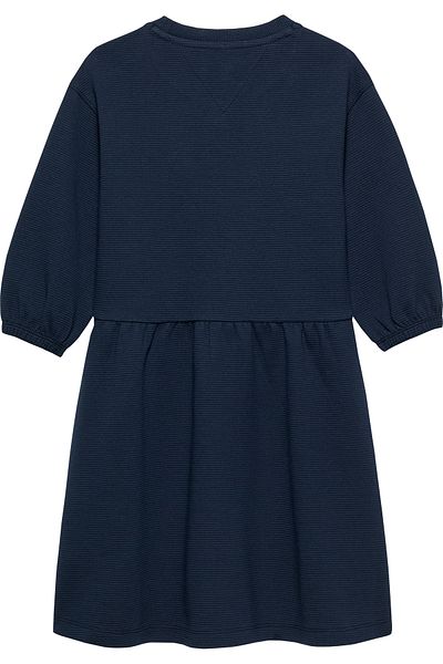 Tommy Hilfiger Girls Dark Night Navy Ottoman Midi Dress