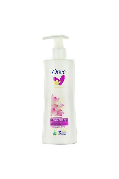 Dove Hand cream with pump, Dove Glowing lotus Flower & Rice Milk, 250 ml