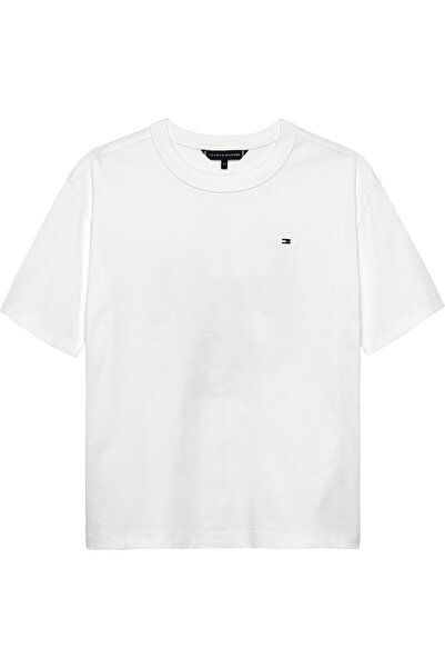 Tommy Hilfiger Boys White Camp Tommy Print Short Sleeve T-Shirt