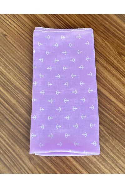BERG ATELIER 100% Cotton Anchor Pattern Bandana Square Cotton Fabric