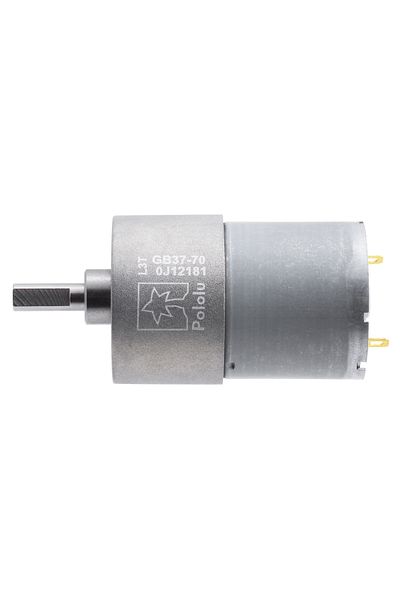 Pololu metal electric motor, 70:1, 37Dx54L, 12V, helical gear