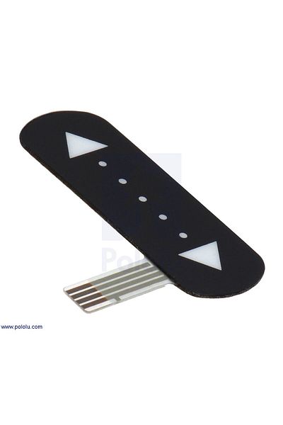 Pololu Force-sensitive linear potentiometer: 3.81 cm× 1.32 cm