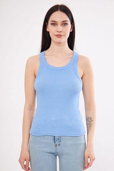 ufukmoda Women's Ribbed Camisole Halter Neck Tank Top
