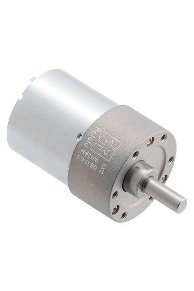 Pololu metal electric motor 24V, 6.3:1, 37Dx50L, helical pinion