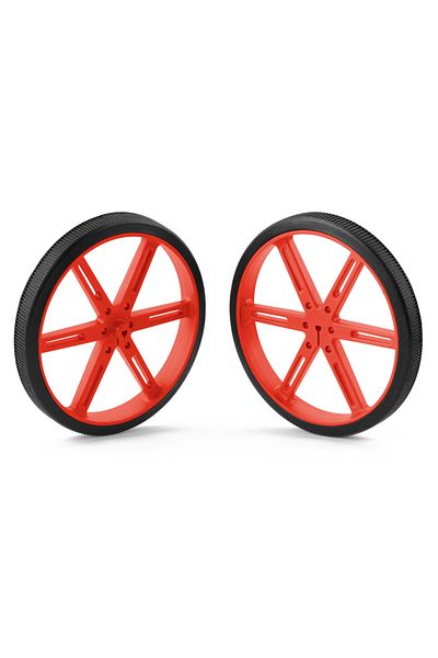 Pololu wheels 70×8mm red