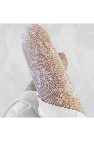 VEGAROKS Floral Pattern Floral Patterned Imported Pantyhose