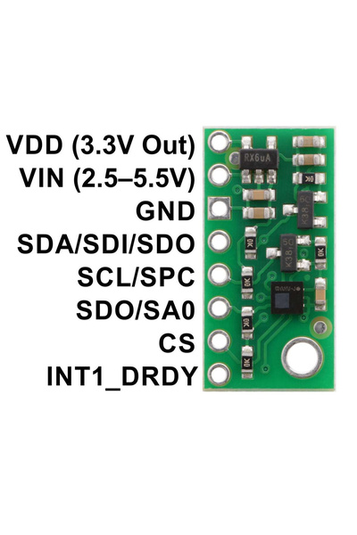 Pololu LPS25HB pressure/altitude sensor breakout with voltage stabilizer