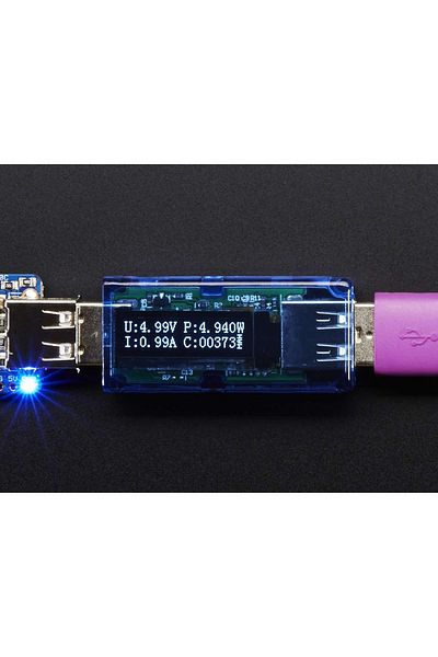 Adafruit USB voltage indicator with OLED display