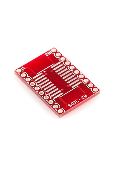 Sparkfun SOIC to DIP adapter circuit - 20 Pins