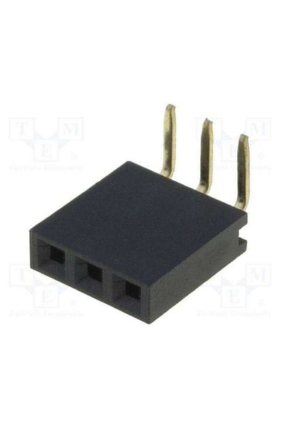 TME 3-pin female angled bar