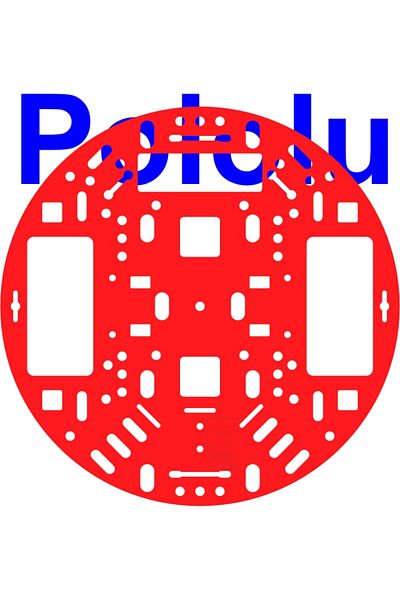 Pololu 5" RRC04A Solid Red Chassis