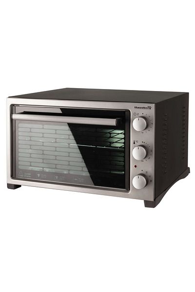 Hausberg Cuptor elektrický Hausberg HB 9320 , 1420 W, 38 L, časovač, termostat, 2 tavi, Gri/Negru