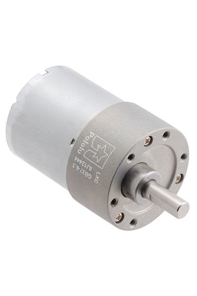 Pololu metal electric motor, 6.3:1, 37Dx50L, 12V, helical gear