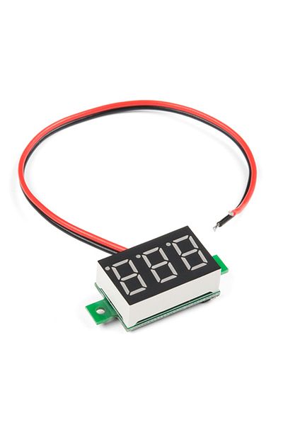 Sparkfun LED voltmeter display