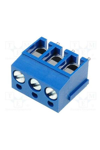 TME Pin with screw 2.5 mm, pitch 5 mm, 3 tracks