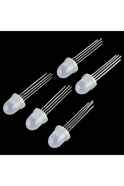 Sparkfun LED - RGB Addressable, PTH, 8mm (5 pieces)