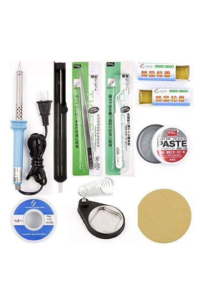 ROBOFUN Hand soldering kit, 9-in-1, EU plug, 60W